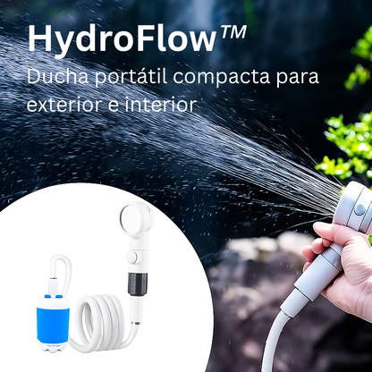 HydroFlow™ | Ducha portátil compacta para exterior e interio