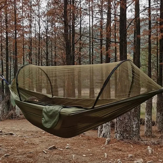Hamaca de Camping con Mosquitera – Ultraligera y Resistente (250x120 cm)