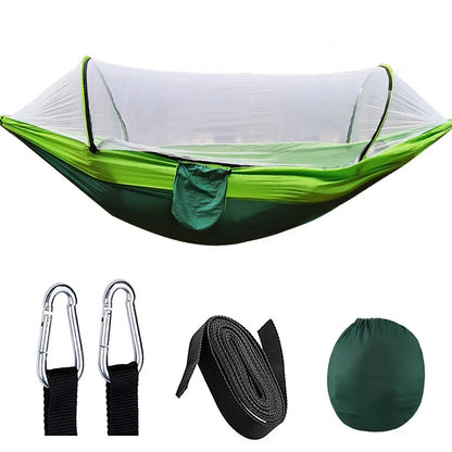 Hamaca de Camping con Mosquitera – Ultraligera y Resistente (250x120 cm)